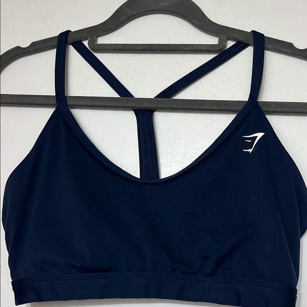 Gymshark Navy V-Neck Sports Bra